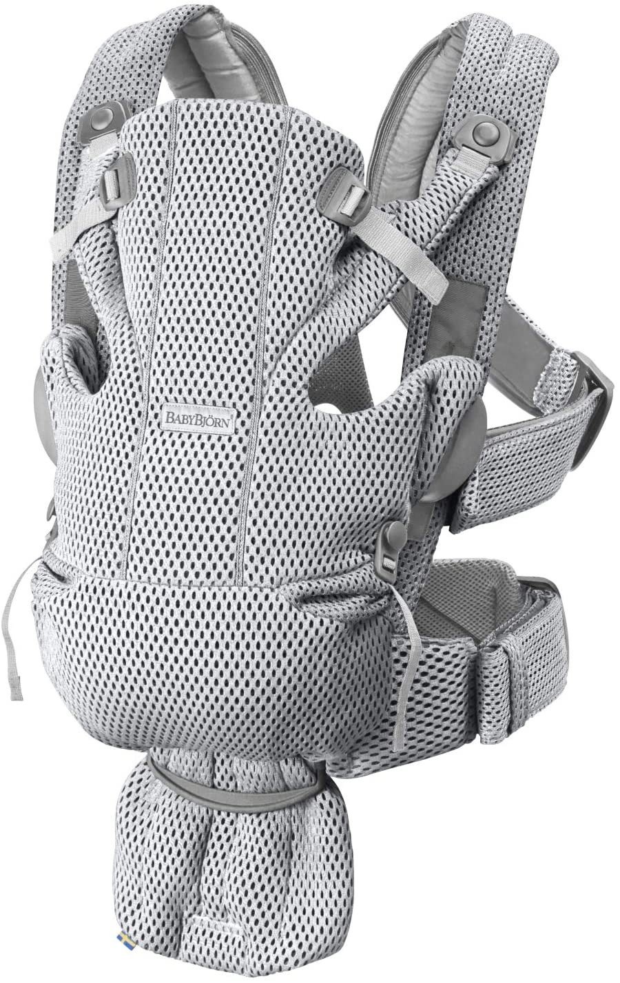 Marsupiu anatomic BabyBjorn Move Grey, 3D Mesh